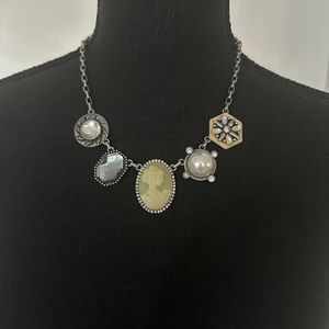 Lia Sophia silver-tone necklace 16” with 3” extender